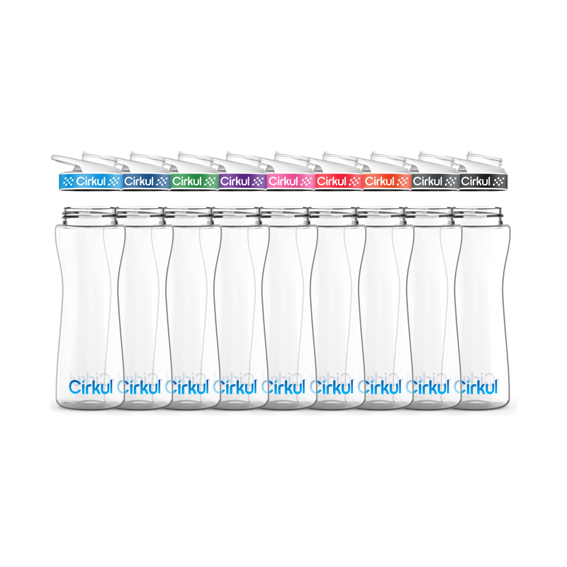 22oz. Plastic Bottle & Comfort Grip Lid | Modern Pick