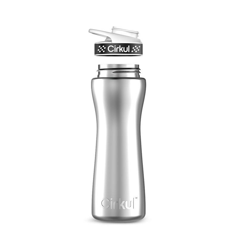 22oz. Stainless Steel Bottle & Comfort Grip Lid | Prime Edit