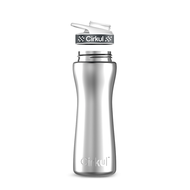 22oz. Stainless Steel Bottle & Comfort Grip Lid | Prime Edit
