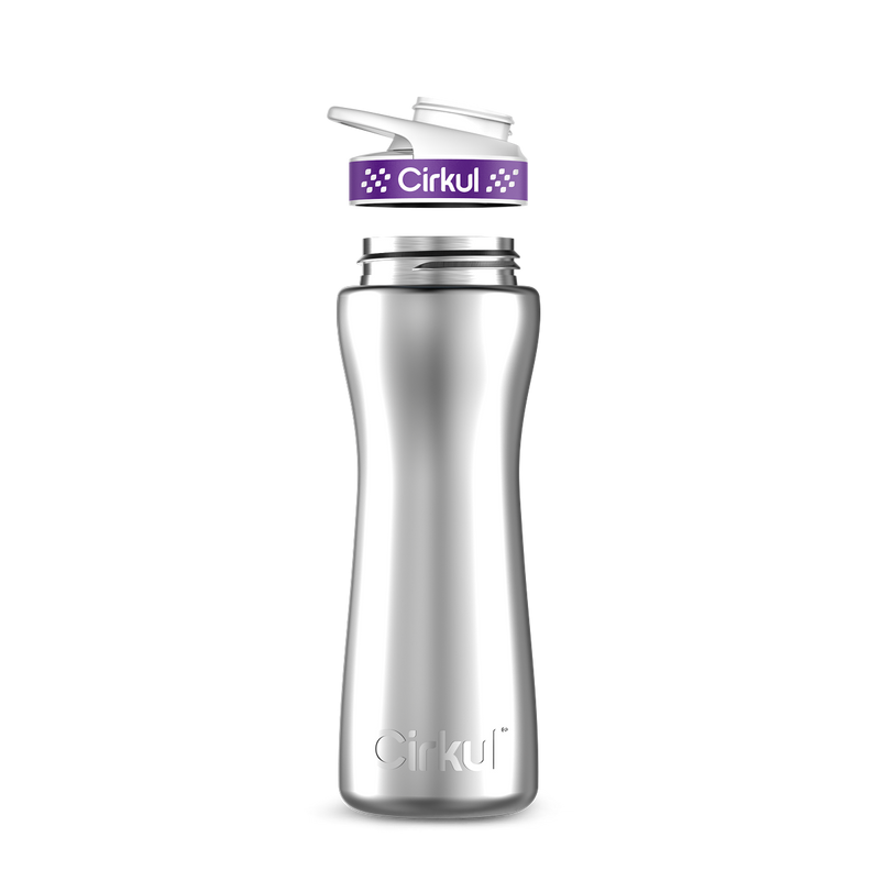 22oz. Stainless Steel Bottle & Comfort Grip Lid | Prime Edit