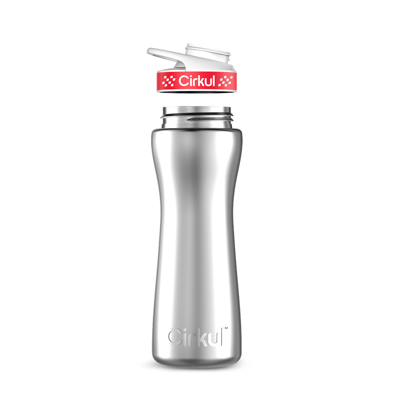 22oz. Stainless Steel Bottle & Comfort Grip Lid | Prime Edit
