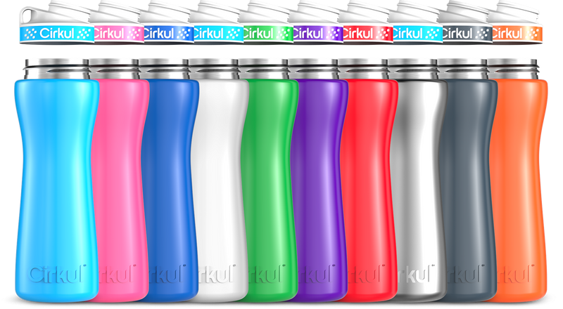Custom 22oz. Stainless Steel Bottle & Comfort Grip Lid | Clean Series