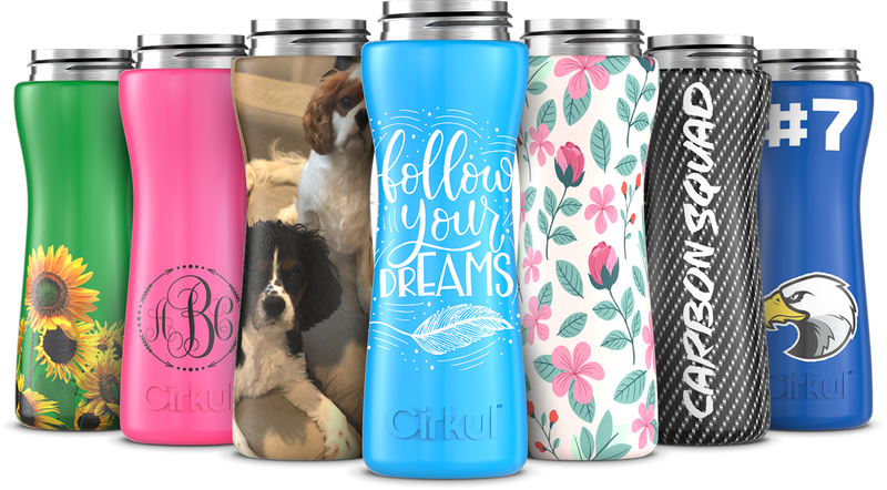 Custom 22oz. Stainless Steel Bottle & Comfort Grip Lid | Clean Series